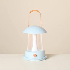 NWT! Hearth & Hand with Magnolia Portable LED Table Lantern Light Blue